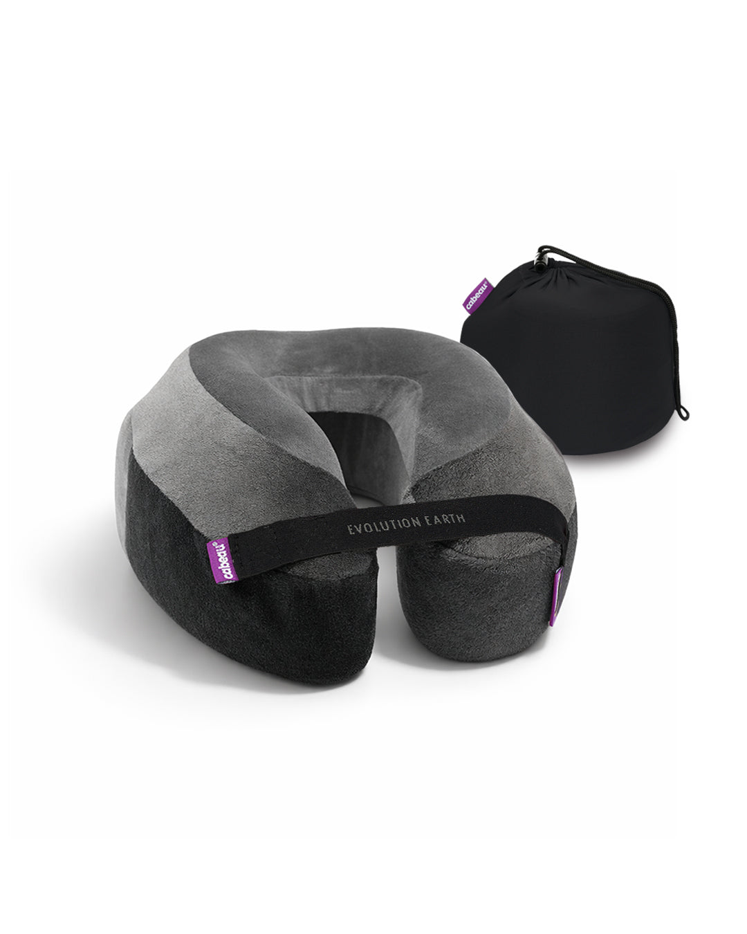 Evolution Earth Deluxe Neck Pillow - Wind (Grey/Black)